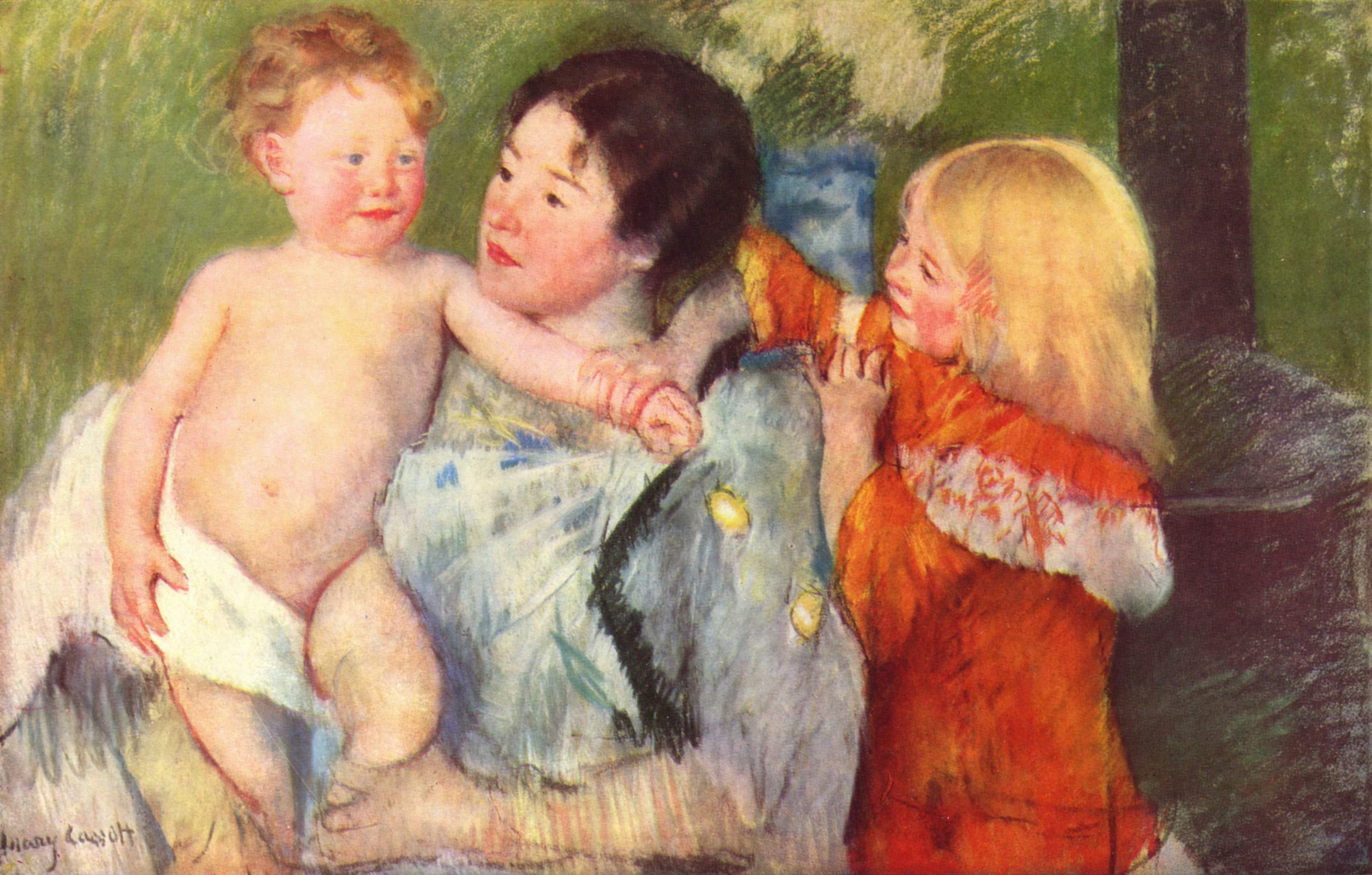 After the bath - Mary Cassatt Painting on Canvas
